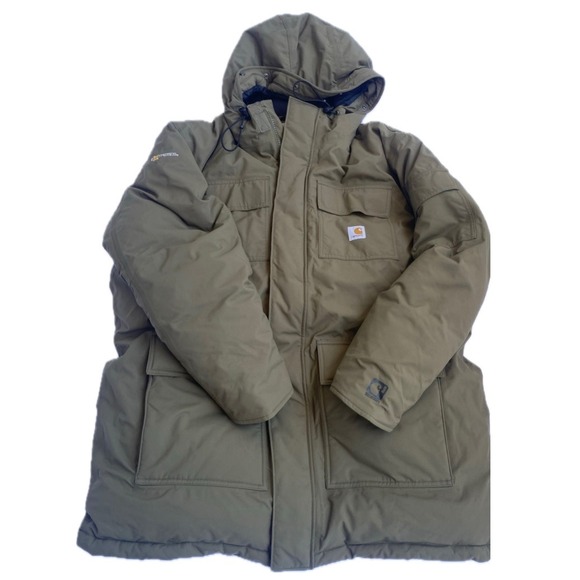 Carhartt Other - Carhartt Extremes Arctic Coat Parka Mens Olive Green Hooded WinterXL SNOW FRIGID